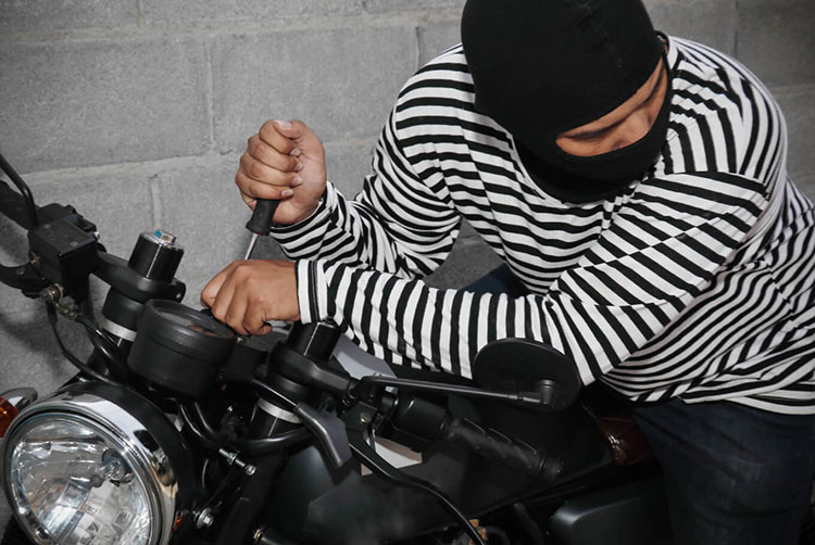 پیداکردن موتور سیکلت دزدیده شده